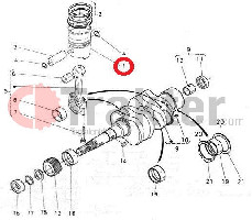 KOLBEN STANDARD ORIGINAL KUBOTA 15261-21110