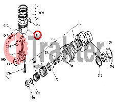 PISTÓN STD KUBOTA ORIGINAL 16304-21110