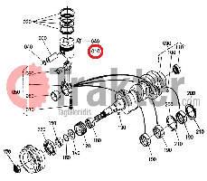 PISTÓN STD KUBOTA ORIGINAL 1a011-21112