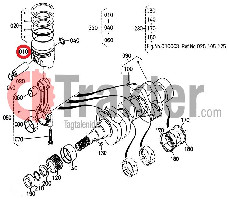 PISTON STD ORIGINAL KUBOTA 1g688-21110 1g688-21111 1g688-21112