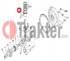 PISTONE STD ORIGINAL MITSUBISHI MM412770