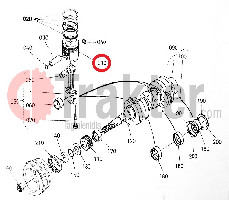 PISTONE STD ORIGINAL KUBOTA 1a021-21112 1a021-21110
