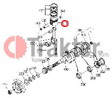 PISTÓN KUBOTA ORIGINAL h1640-21100 16427-21110 16247-21110