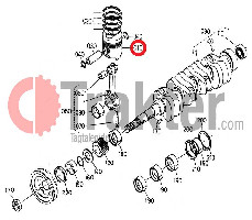 ΠΙΣΤΟΝΙ ΤΡΙΦΥΛΛΙ STD ORIGINAL KUBOTA 16475-21110