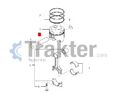 PASADOR DEL PISTÓN ORIGINAL ISEKI 6212-211-002-00