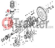 PISTONE SPINA ORIGINAL KUBOTA 15231-21310 15231-21311