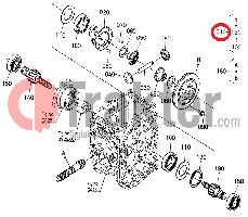 PLANETENGETRIEBE DIFFERENTIAL HINTEN ORIGINAL KUBOTA 6a370-14900