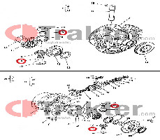 COLLAR DE SOPORTE PARA GRUPO DE ENGRANAJES DIFERENCIALES KUBOTA ORIGINAL 31220-26360