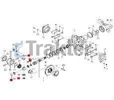 GRUPPO DIFFERENZIALE RONDELLA ORIGINAL ISEKI 1427-301-005-00 1802-432-001-00