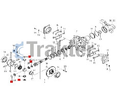 DIFFERENTIAL GROUP WASHER ORIGINAL ISEKI 1427-301-005-00 1802-432-001-00