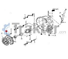 FRIZIONE PIATTO SPINGIDISCO ORIGINAL ISEKI 1716-120-220-00 1617-120-210-00