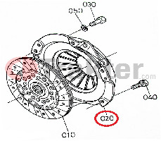 KUPPLUNGSDRUCKPLATTE ORIGINAL KUBOTA 37300-14500 37300-14502