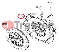 KUPPLUNGSDRUCKPLATTE ORIGINAL KUBOTA 6a320-13300