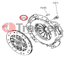 KUPPLUNGSDRUCKPLATTE ORIGINAL KUBOTA 6a320-13300