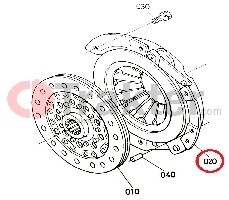 KUPPLUNGSDRUCKPLATTE ORIGINAL KUBOTA 38430-14600