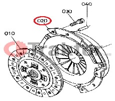 KUPPLUNGSDRUCKPLATTE ORIGINAL KUBOTA 6c080-13300