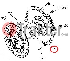 FRIZIONE PIATTO SPINGIDISCO ORIGINAL KUBOTA ta020-20600