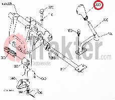 GRIFF GANGWAHLHEBEL ORIGINAL KUBOTA 67950-42520