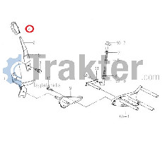 HYDRAULIC LEVER KNOB ORIGINAL ISEKI 1432-242-004-00
