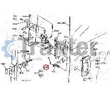 SERRATURA ROD ORIGINAL KUBOTA T0270-85070