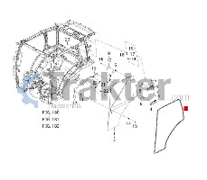 KABINENGLASTÜRISOLIERUNG ORIGINAL ISEKI 1792-730-003-30