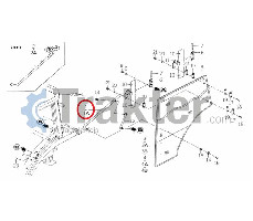 TÜRRAHMENGRIFF LINKS ORIGINAL ISEKI 1729-730-200-00 1729-730-200-20