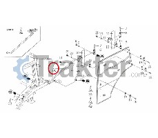 MANIGLIA TELAIO PORTA SINISTRA ORIGINAL ISEKI 1729-730-200-00 1729-730-200-20