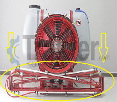 BARRA DE ROCIADO CON TIRANTE PARA EL SUELO AGRON 10M DISPOSITIVO DE FRUTA