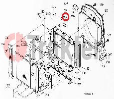 COPERCHIO RADIATORE ORIGINAL KUBOTA 17580-16060