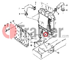 DRENAJE DE RADIADOR MACHO KUBOTA ORIGINAL 14301-73110 G3600-34390 14301-73114