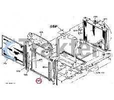 RADIATORE COPERTURA BASE ORIGINAL KUBOTA t0070-16040