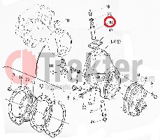 PERNO DI ACCOPIAMENTO LATO SUPERIORE ORIGINAL KUBOTA 66711-56450 66711-56451