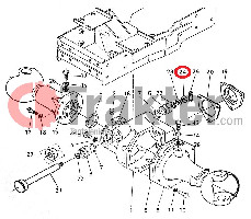 PERNO DE TUERCA CENTRAL KUBOTA ORIGINAL 02372-50180