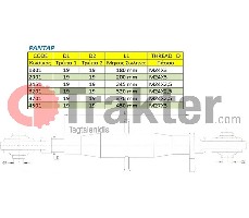 MONTAGGIO TERZO PUNTO FORO 19mm TUBO 18cm M24Χ3