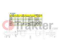 TUBO DE ENLACE SUPERIOR PARA ENSAMBLE CON AGUJERO DE 19 mm 20 cm M24X3