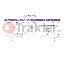 REGOLATORE BRACCIΑ CON VITE 380 M22X2.5