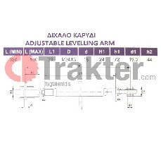 REGOLATORE VITE BRACCIA 19mm 380 Μ24Χ3