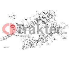 SCATOLA FRIZIONE RETROMARCIA ANELLO DI SICUREZZA ORIGINAL KUBOTA td060-61720
