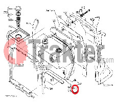 SERBATOIO CARBURANTE CON BASE, FILTRO & COPERCHIO ORIGINAL KUBOTA T0120-42000 34050-94400