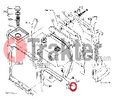 SERBATOIO CARBURANTE CON BASE, FILTRO & COPERCHIO ORIGINAL KUBOTA T0120-42000 34050-94400