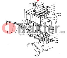 COPERCHIO SERBATOIO CARBURANTE ORIGINAL KUBOTA 66591-54400