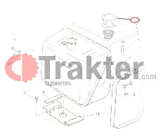 FUEL TANK CAP ORIGINAL KUBOTA 67211-54720