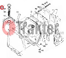 COPERCHIO SERBATOIO DI CARBURANTE ORIGINAL KUBOTA 61192-54720 61191-54720