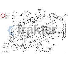KRAFTSTOFFTANKHAUBENKAPPE ORIGINAL KUBOTA t1060-41450
