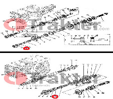 CUSCINETTO SECONDO ALBERO CAMBIO ORIGINAL KUBOTA 08101-06203