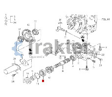 RODAMIENTO DEL EJE DE LA PTO CENTRAL ORIGINAL ISEKI V600-110-620-60