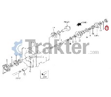 CUSCINETTO ALBERO TRASMISSIONE FALCIATRICE ORIGINALE ISEKI V600-110-620-40