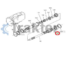 ALBERO ELICA CUSCINETTO 64441-22170 34070-22260 08101-06305 OEM