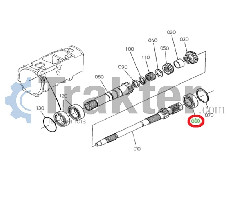 ALBERO ELICA CUSCINETTO ORIGINAL KUBOTA 64441-22170 34070-22260 08101-06305