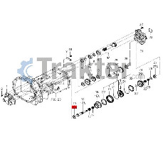 RODAMIENTO DEL EJE INVERSO ORIGINAL ISEKI V600-110-620-50
